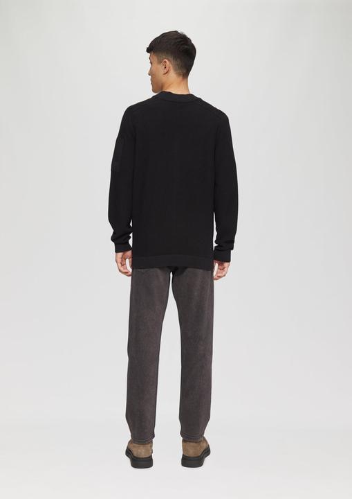 Produktbild S.Oliver Strickjacke Strickjacke aus Fabricmix mit Bomber-Kragen (M)