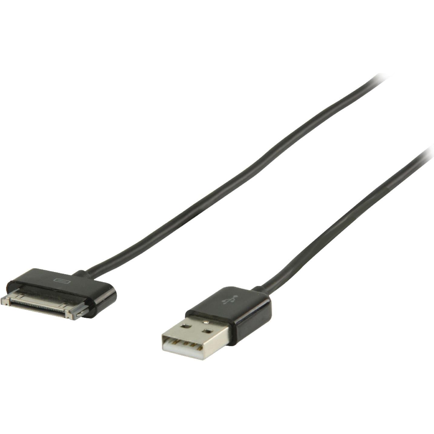 Valueline VLMB39100B20 schwarz (2 m, USB 2.0), USB Kabel