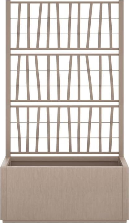 Image du produit vidaXL Pflanzkübel mit Rankgitter PP