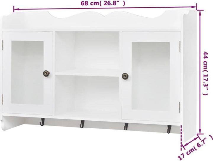 Produktbild vidaXL Vitrine (17 x 17 x 44 cm)