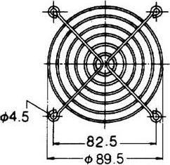 Image du produit Sunon GRILLE DE PROTECTION POUR VENTILATEURS 92 x 92mm