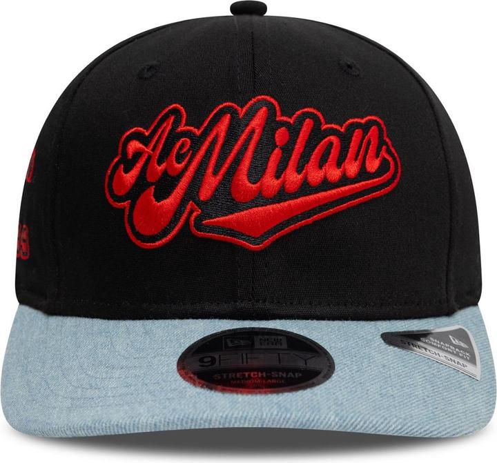 Actual product image New Era 9Fifty Stretch Snapback Cap - DENIM AC Mailand - S/M (S/M)