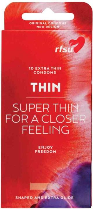 Produktbild rfsu Thin» (Super thin for a closer feeling) 10 extra dünne Kondome für besondere Gefühlsintensität (10 Stk.)
