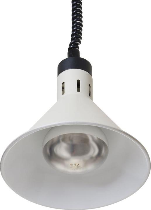 Produktbild Hendi Höhenverstellbare Wärmelampe, konisch,, Weiss, 230V/250W, ⌀275x(H)250mm