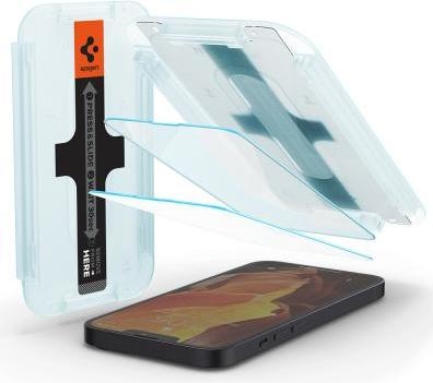 Produktbild Spigen TEMPERED GLASS GLAS.TR "EZ FIT" 2-PACK IPHONE 13 / 13 PRO ANTIBLUE (2 Stück, Apple iPhone 13, Apple iPhone 13 Pro)