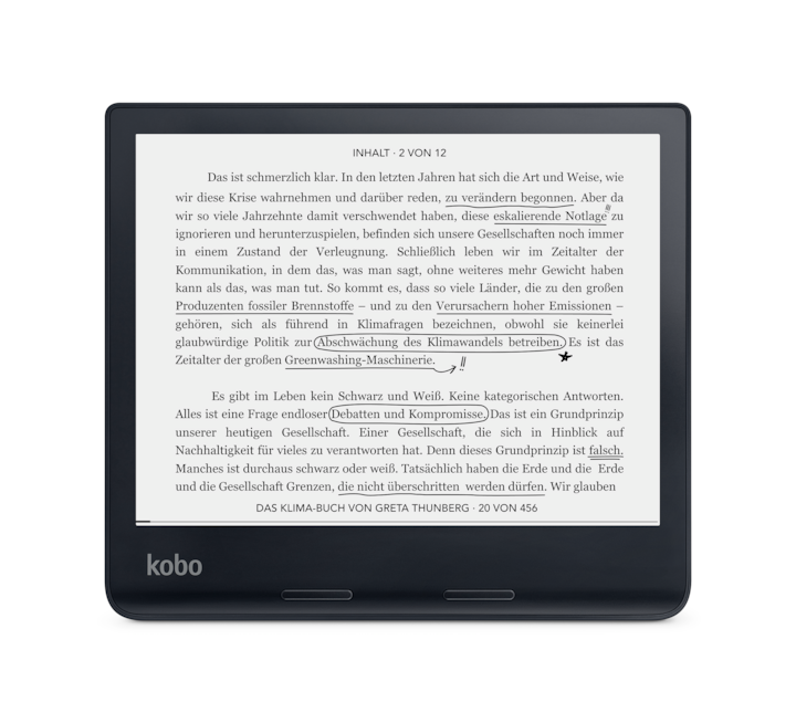 Produktbild Kobo Sage (8", 32 GB, Black)