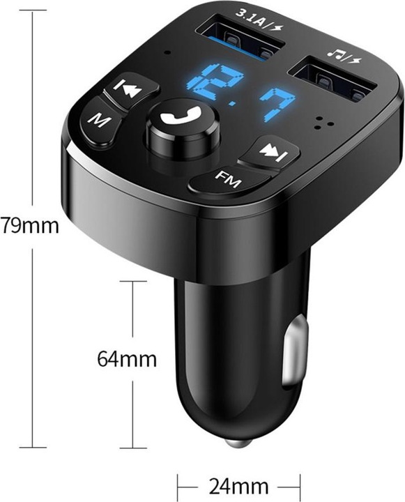 Produktbild Ueli Express Auto Bluetooth 5.0 FM Transmitter mit Freisprech Funktion