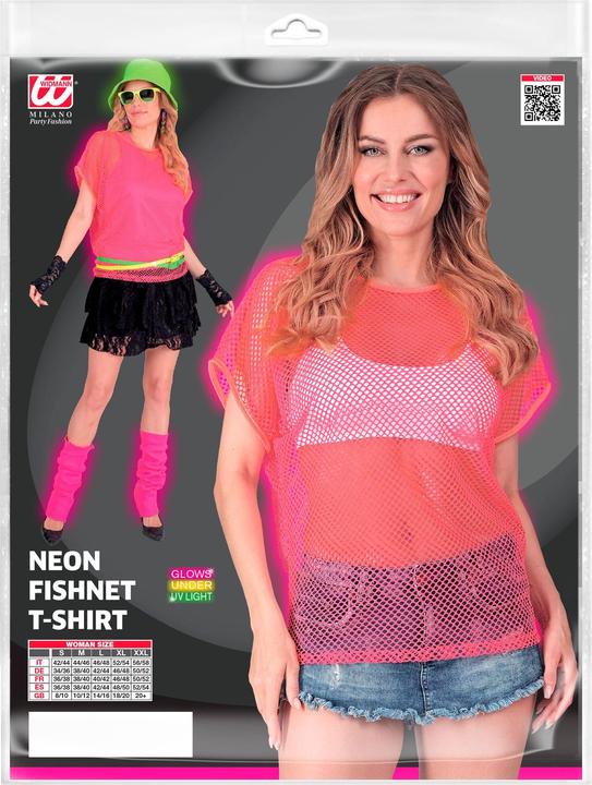 Produktbild Widmann Neon Pinkes Netzshirt kurze Ärmel (L)