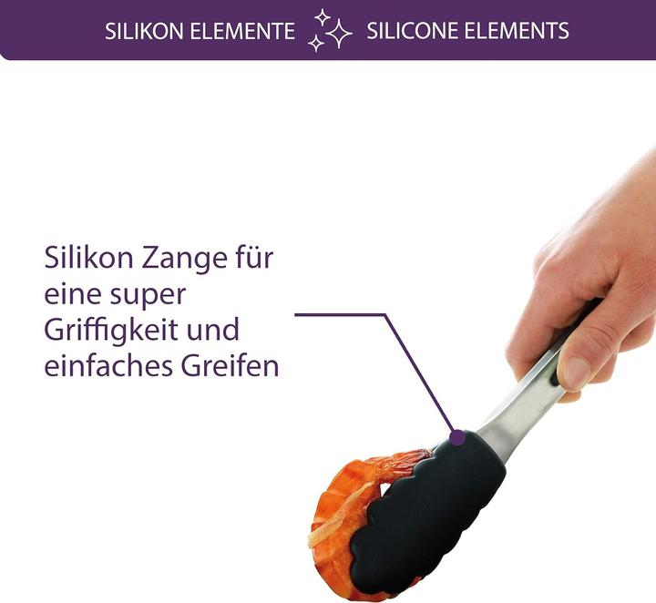 Image du produit Mastrad Pince de cuisine Acier inoxydable & silicone 30cm Bleu