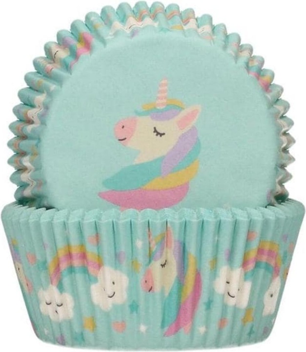 Actual product image FunCakes Cupcake boxes - Unicorn (48pcs.) (5 cm)