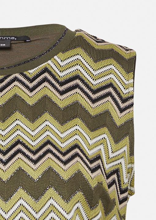 Actual product image Comma T-Shirt Stricktop mit Zick-Zack-Muster (48)