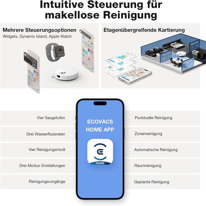 Image du produit Ecovacs N30 PRO (10000 Pa, Tampons d'essuyage (rotatifs))