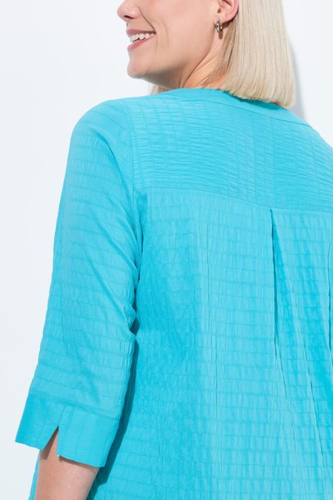 Produktbild Ulla Popken Bubble-Tunika, Biesen, Herzausschnitt, 3/4-Arm (42, 44)