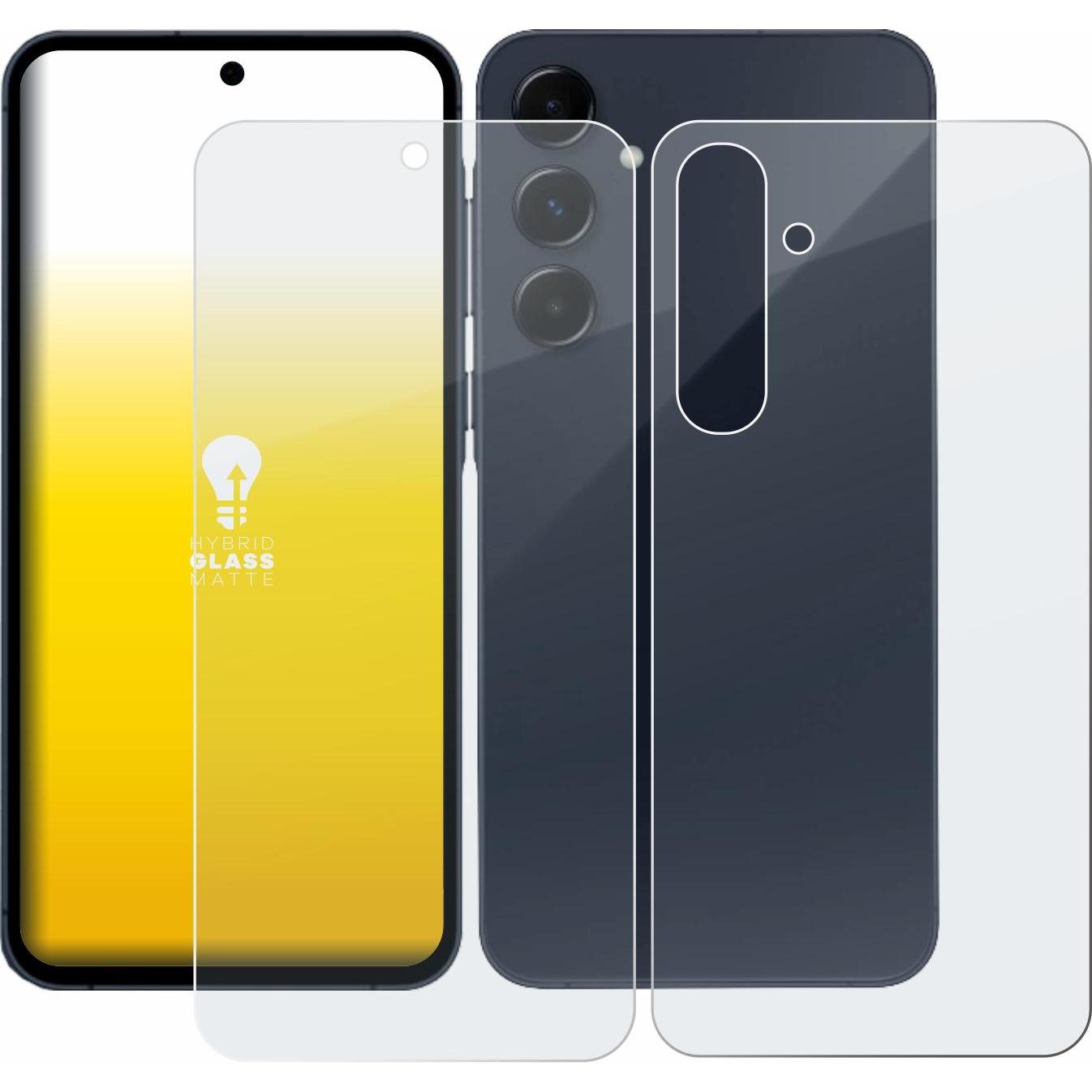 Thumbnail - upscreen Reflection Shield Panzerglasfolie Matt (1 Stück, Samsung Galaxy A55), Smartphone Schutzfolie, Grau