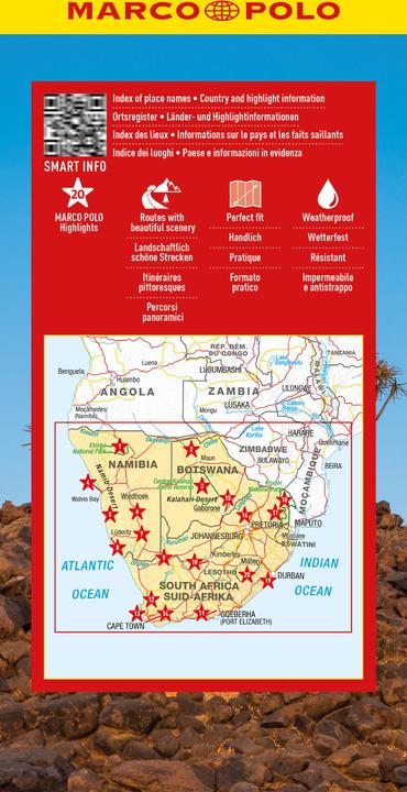 Immagine prodotto Reisekarte Südafrika, Namibia, Botswana 1:2,4 Mio