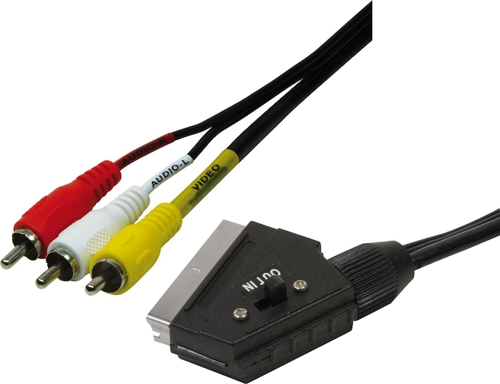 LogiLink Scart — Composite Video (2 m, Cinch)