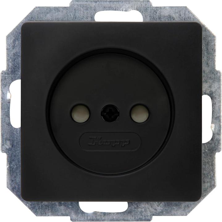 Produktbild Kopp Einsatz Steckdose Paris Schwarz (matt) 920950089