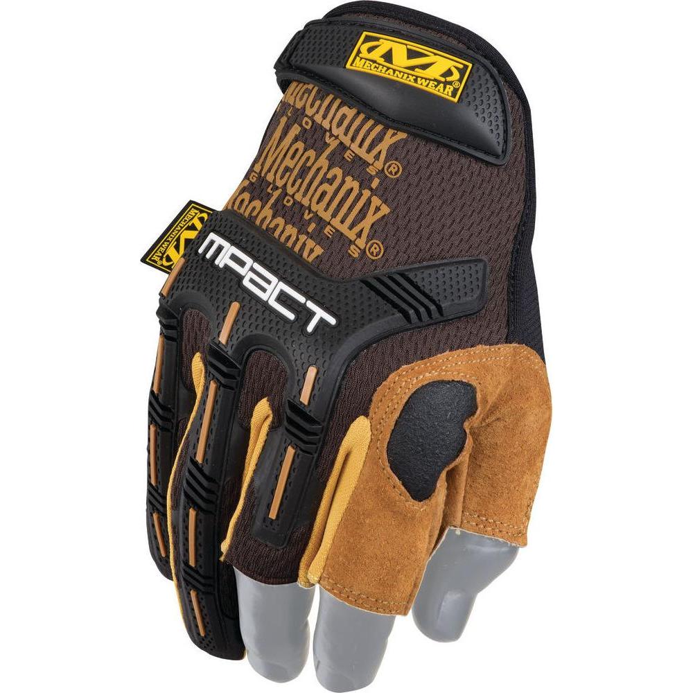 Mechanix Wear Mechanikerbekleidung Mechanikerbekleidung Handschuh Leder M-Pact Framer Schwarz-Coyote S (S) (LFR-75-008)