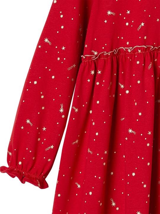 Actual product image Vertbaudet Festive girl's dress with shiny stars (128)