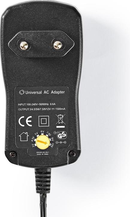 Immagine prodotto Nedis Adattatore universale di alimentazione CA 7,5 W 3-12 V CC 1,10 m 2,0 A 8 Spine Nero