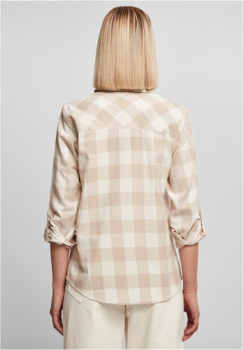 Produktbild Urban Classics Ladies Turnup Checked Flanell Shirt (5XL)