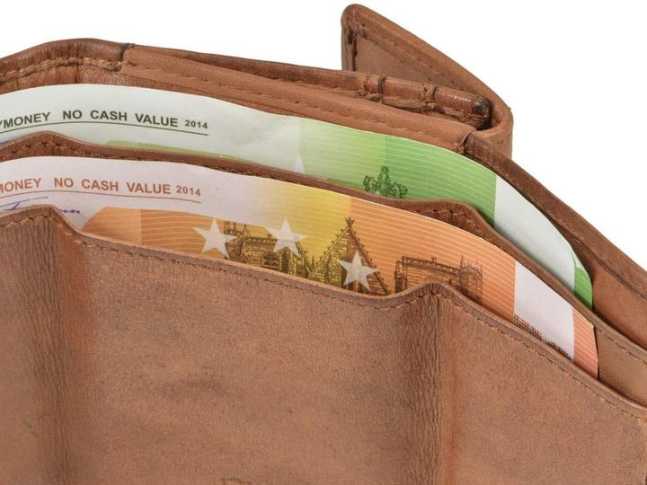 Actual product image Bear Design Jolie Cognac Leather Wallet