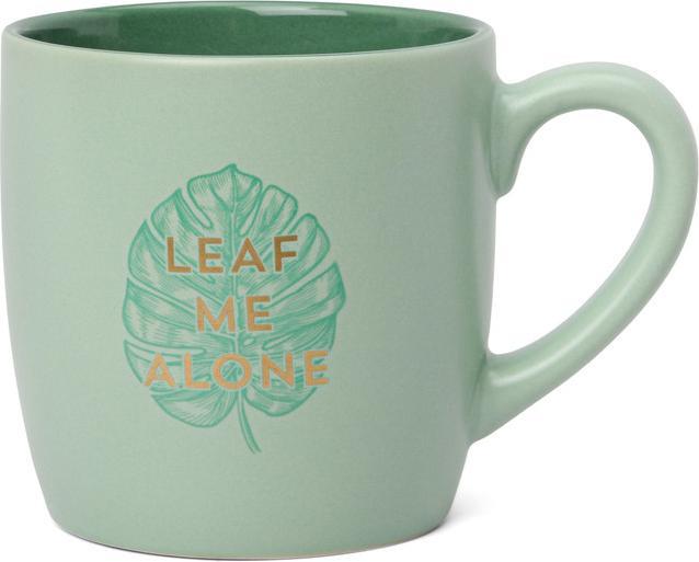 Actual product image Designworks Vintage Sass Boxed Mug - Leaf Me Alone (355 ml, 1x)