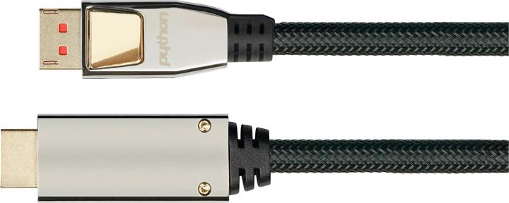Produktbild Python GC M0218 DisplayPort 1.4 auf HDMI 2.0 A Stecker, 3 m, schwarz (3 m)