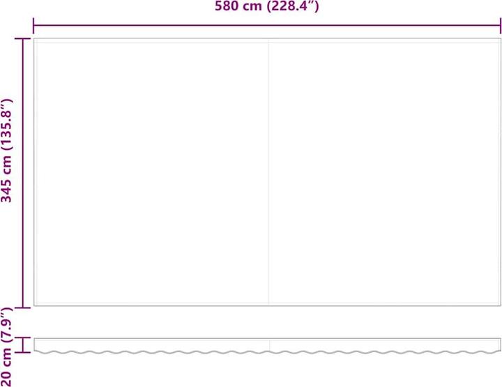 Image du produit vidaXL Store rétractable (3.50 m)