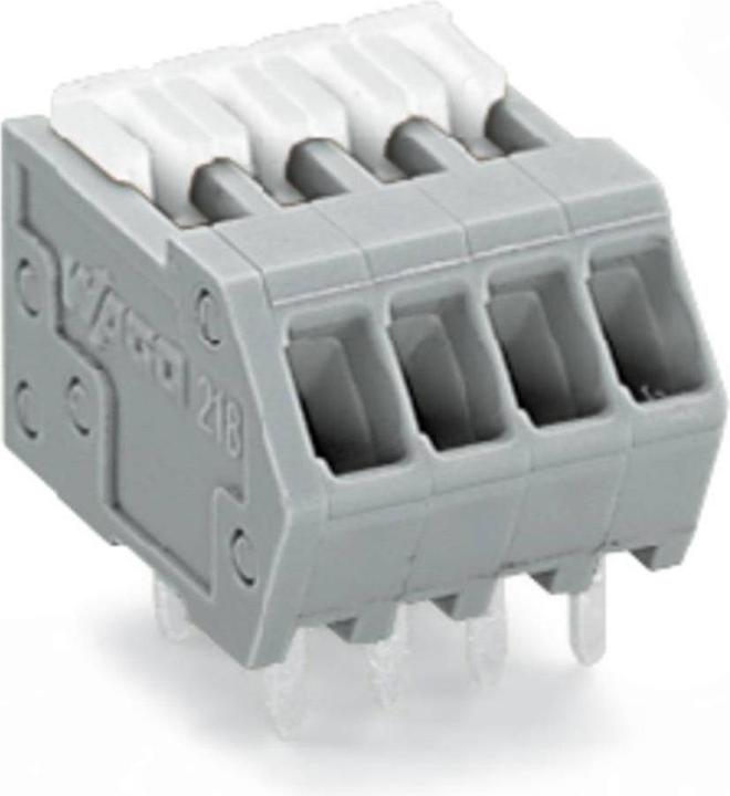 Actual product image Wago 218-109 1-wire terminal strip for printed circuit boards 0.08-0.5 qmm grey
