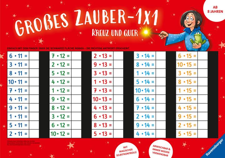 Produktbild Ravensburger Grosses Zauber-1x1: Kreuz und quer