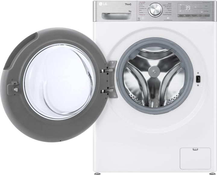 Immagine prodotto LG F4R9009TPWC Lavatrice 9kg Classe A -40% AI DD con Vapore (9 kg, A sinistra)