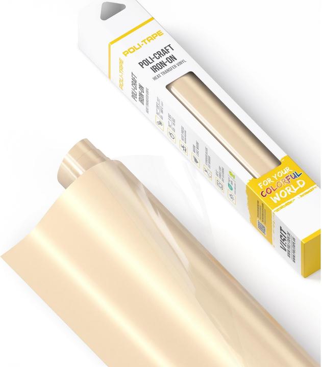Produktbild Poli-tape Aufbügelfolie Poli-Flex turbo, 30.5 x 122 cm, Champagner