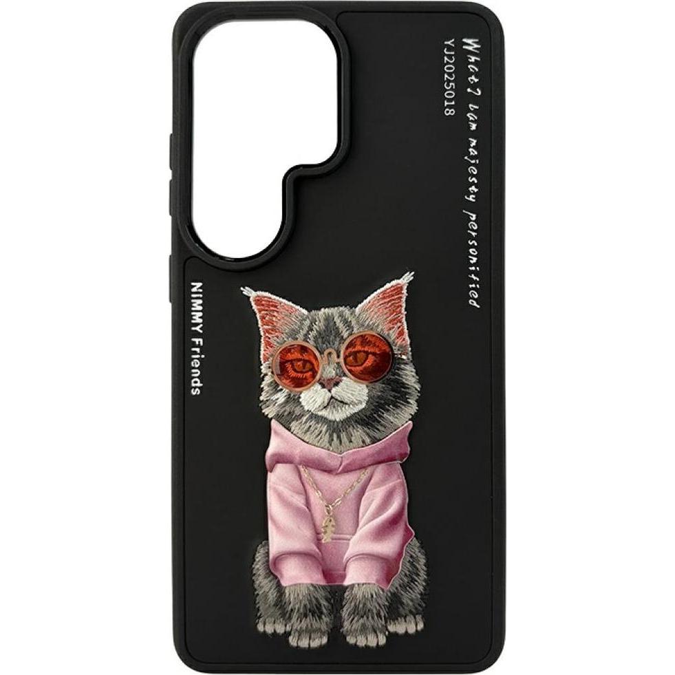 Nimmy Etui Glasses Cool Cat do Samsung Galaxy S26 Ultra czarny (Samsung Galaxy S26 Ultra), Cover smartphone, Nero