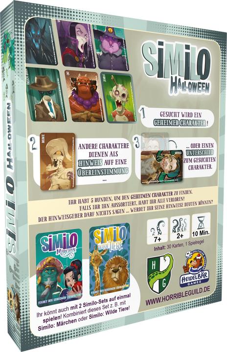 Actual product image Horrible Guild HR047 - Similo: Halloween - Card game, for 2+ players, from 7 years (DE Edition) (German)