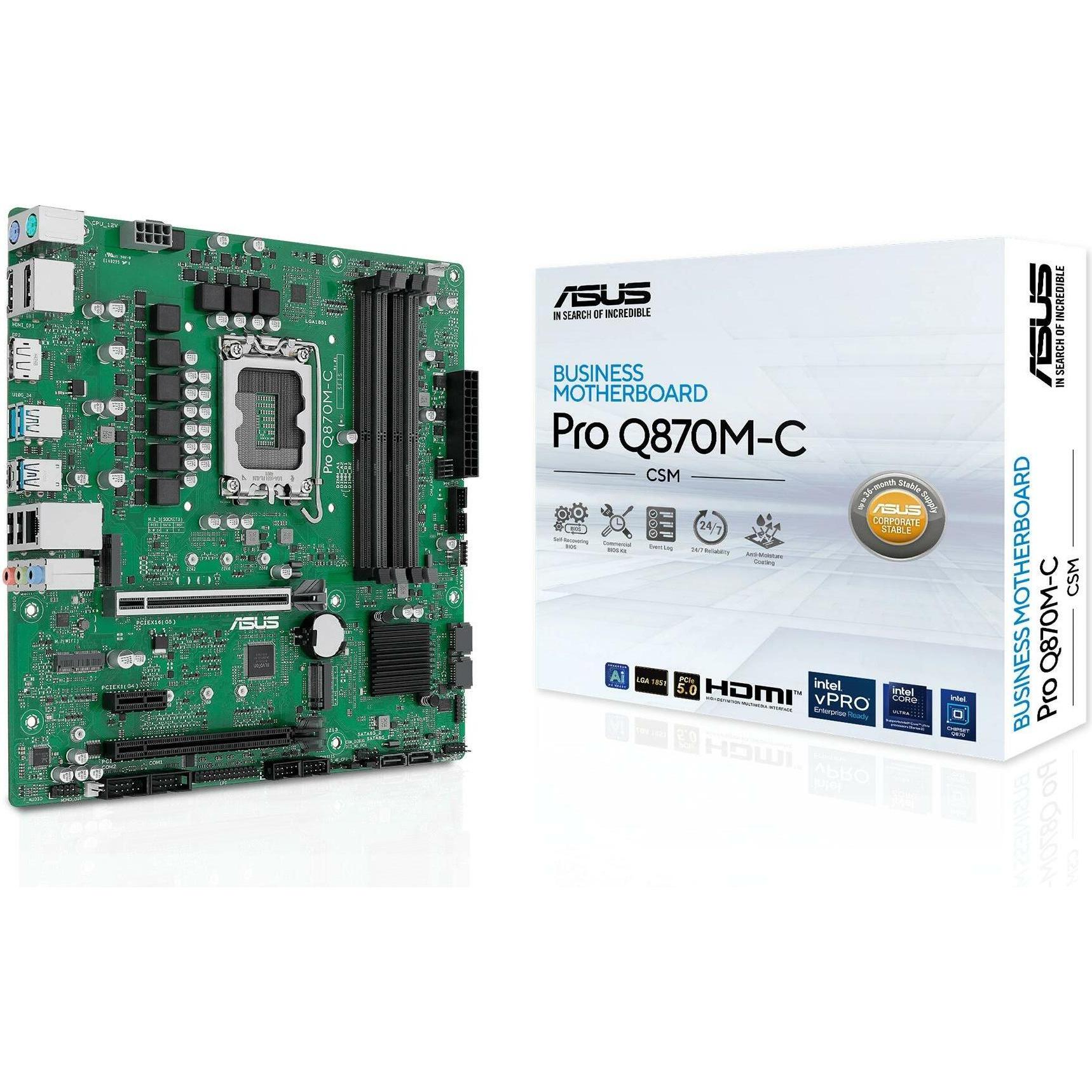 ASUS PRO Q870M-C-CSM (LGA 1851, Intel Q870, mATX), Mainboard