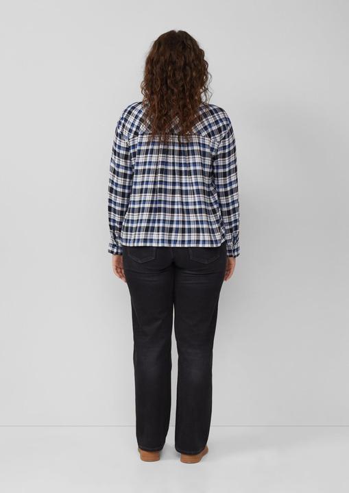 Immagine prodotto s.Oliver Bluse Karierte Hemdbluse mit Raffung am Rücken (46)