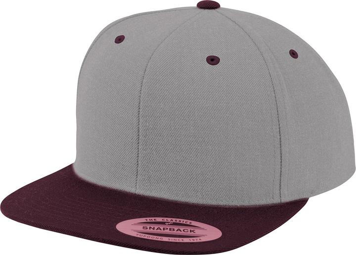 Grau meliert, Weinrot