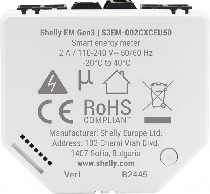 Image du produit Shelly EM Gen3 1 x 50A CT inclus