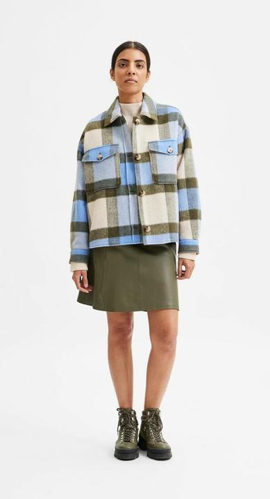 Image du produit Selected Femme Veste de chemise à carreaux