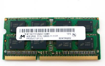 Produktbild HP MEM 2GB PC3L 12800 1600Mhz (1 x 2GB, 1600 MHz, DDR3-RAM, SO-DIMM)