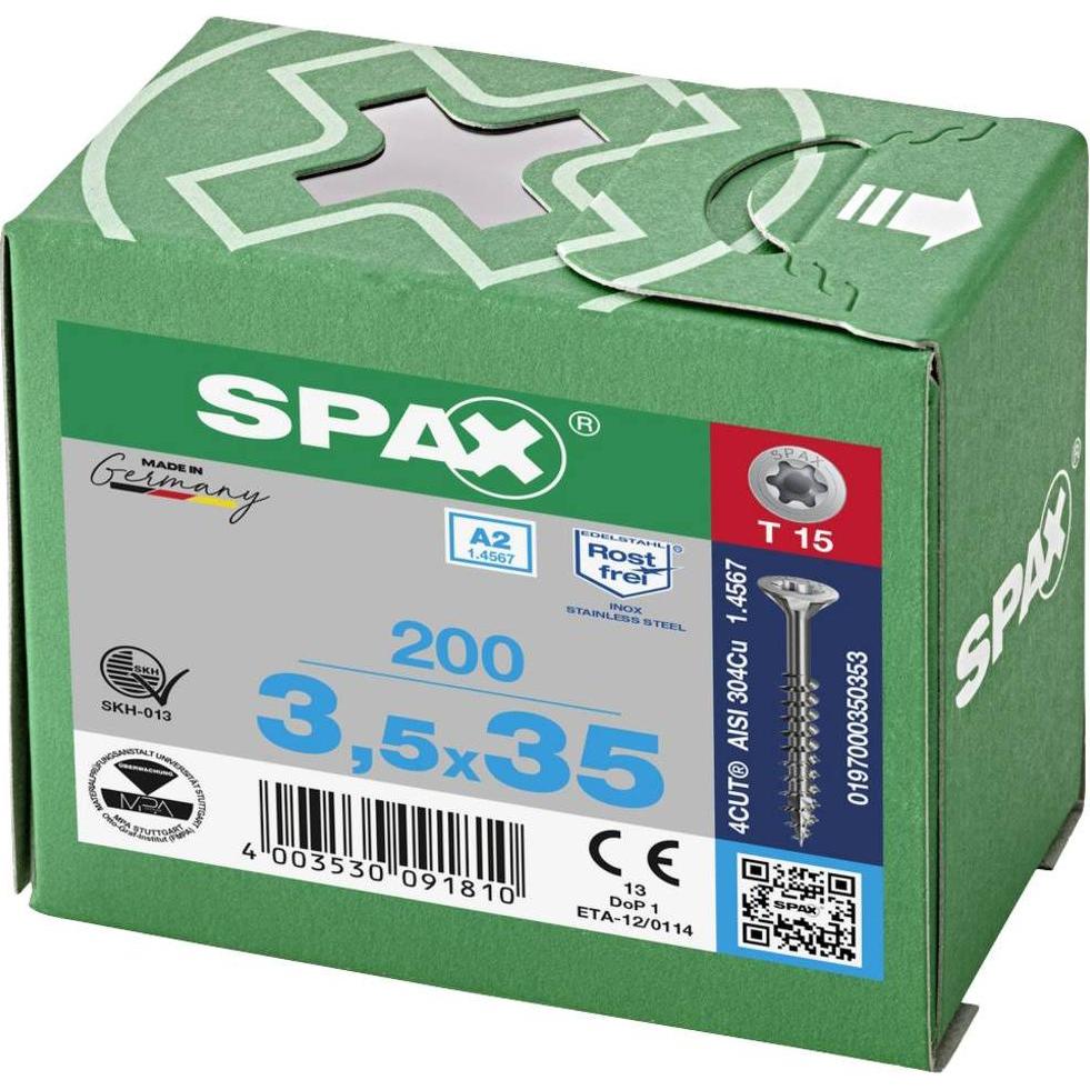 Thumbnail - Spax, Schrauben, Spanplattenschrauben A2 (200 Schrauben pro Stück)