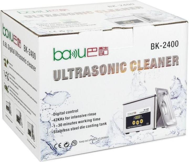 Productafbeelding Partner Telecom Consumables! BAKU Ultrasonic Cleaner BAKU BK-2400 (42 kHz, 800 ml)