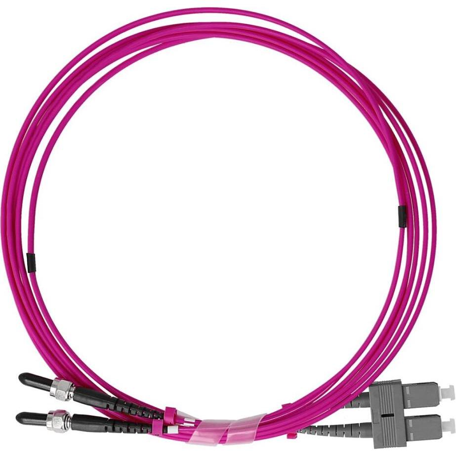 BlueOptics Duplex LWL Patchkabel SC-FSMA Multimode OM4 0.5 Meter (0.50 m), Netzwerkkabel