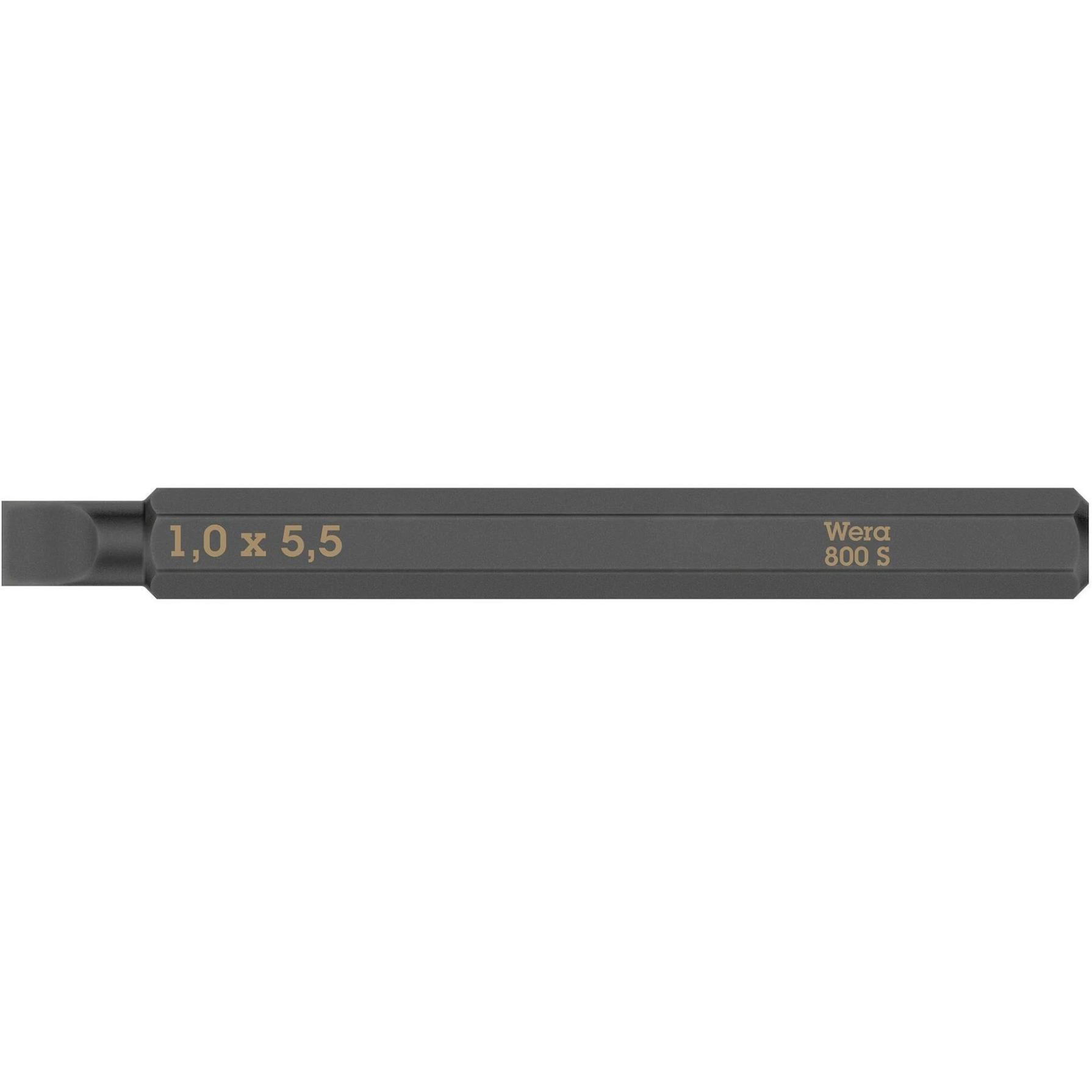 Wera, Bits, 800 S 1,0 x 5,5 x 70 mm (1 x 5.5 mm)