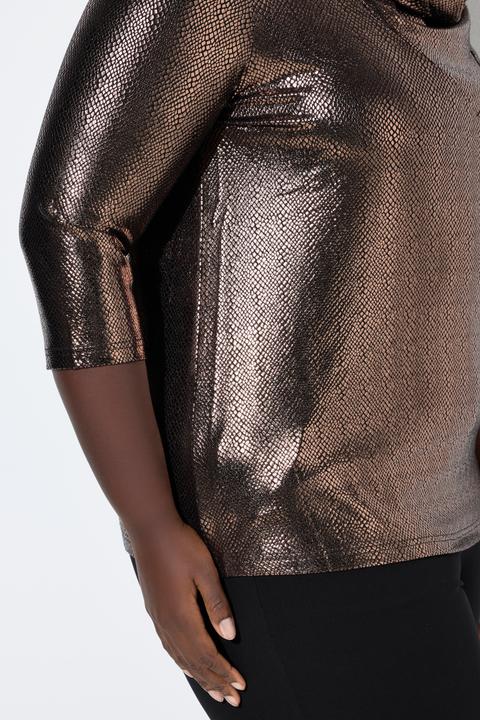 Immagine prodotto Ulla Popken Maglia classica con scollo a goccia e maniche a 3/4 (46, 48)