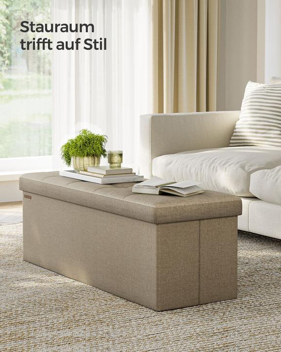 Actual product image Songmics Chest LSF077R01V1 taupe fabric 110.0 cm