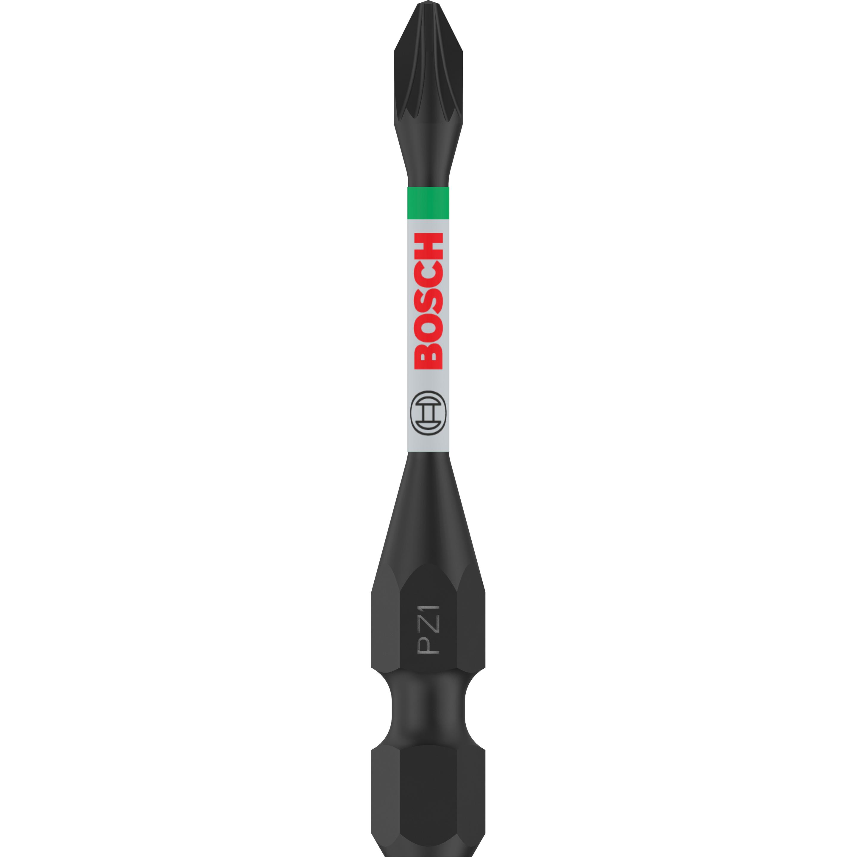 Bosch Professional Zubehör, Chiave a bussola, PRO Pozidriv Impact Bit, PZ1, 55 mm, 2 pezzi. (Croce Pozidriv PZ)