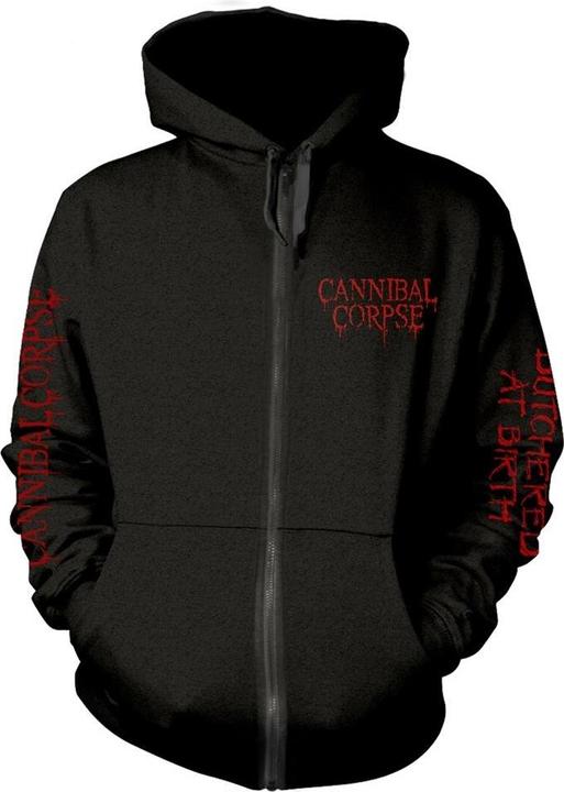 Image du produit Cannibal Corpse Sweat à capuche Butchered At Birth avec fermeture éclair sur toute la longueur (M)