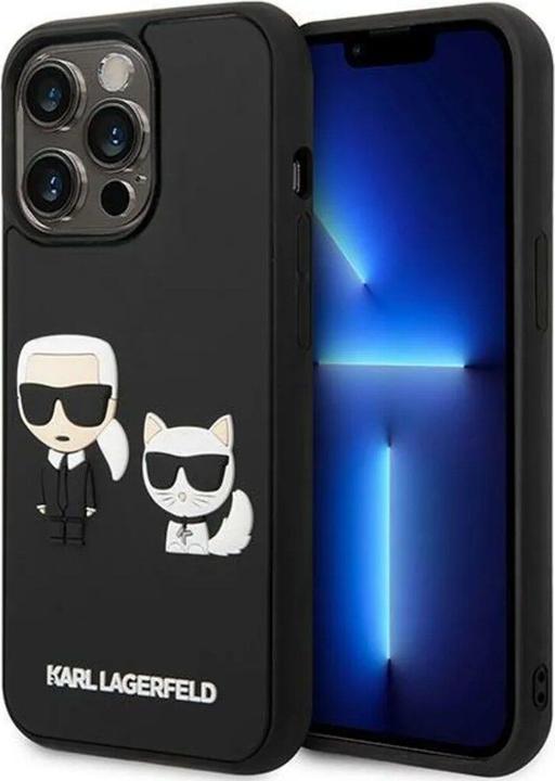 Produktbild Karl Lagerfeld Hard Cover and Choupette 3D Black, f??r Apple iPhone 14 Pro Max, KLHCP (Apple iPhone 14 Pro Max)